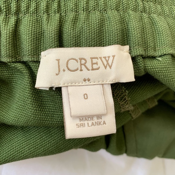 Green J. Crew Fabric Shorts - Picture 4 of 4